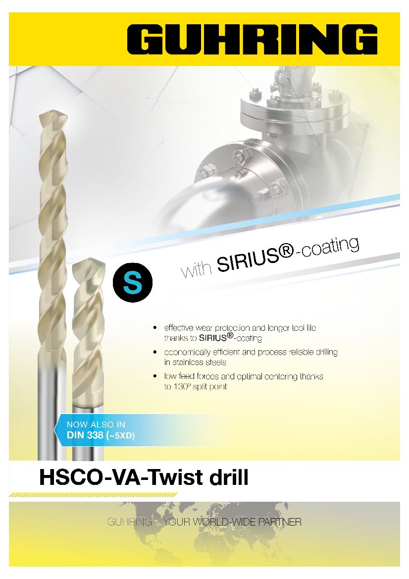 HSCO-VA Twist drills